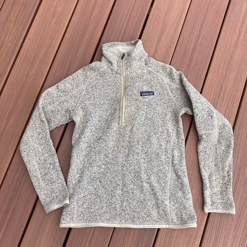 Patagonia Gray fleece Quarter-Zip Pullover